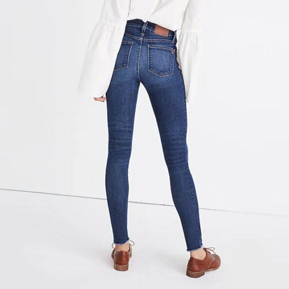 MADEWELL 9" High-Rise Skinny Jeans: Destructed Edition - Size 27 - Picture 4 of 13